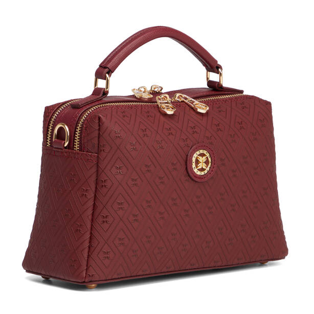Bordo Print Kadın El Çantası - S26K1PR09182-R6P - 2