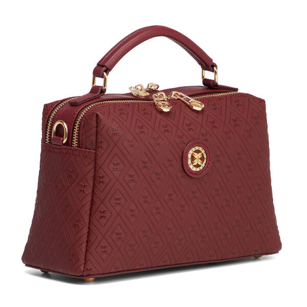 Bordo Print Kadın El Çantası - S26K1PR09182-R6P - 2
