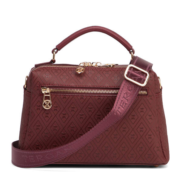 Bordo Print Kadın El Çantası - S26K1PR09182-R6P - 3