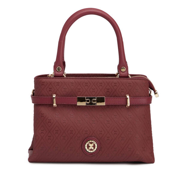 Bordo Print Kadın El Çantası - S26K1PR09196-R6P - 1