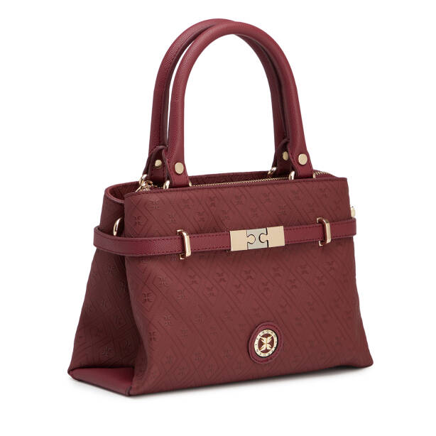 Bordo Print Kadın El Çantası - S26K1PR09196-R6P - 2