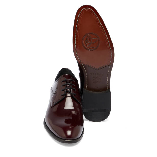 Bordo Rugan Deri Erkek Klasik Ayakkabı - E25S1AY57568-F14 - 4