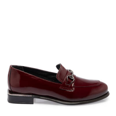 Bordo Rugan Deri Kadın Makosen - K24S1AY67656-F14 - 3