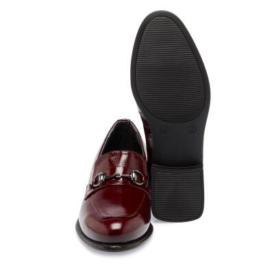 Bordo Rugan Deri Kadın Makosen - K24S1AY67656-F14 - 4