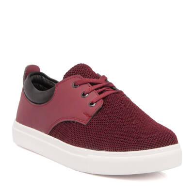  Bordo Tekstil Erkek Casual Ayakkabı - E18I1AY53612-M06 