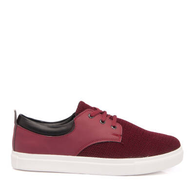  Bordo Tekstil Erkek Casual Ayakkabı - E18I1AY53612-M06 - 3