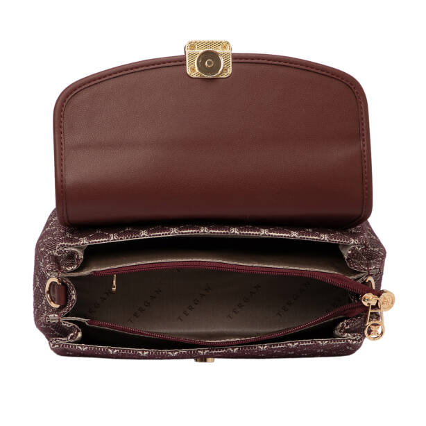 Bordo Tekstil Kadın Çapraz Askılı Çanta - S25K1TWC0718-V6K - 4