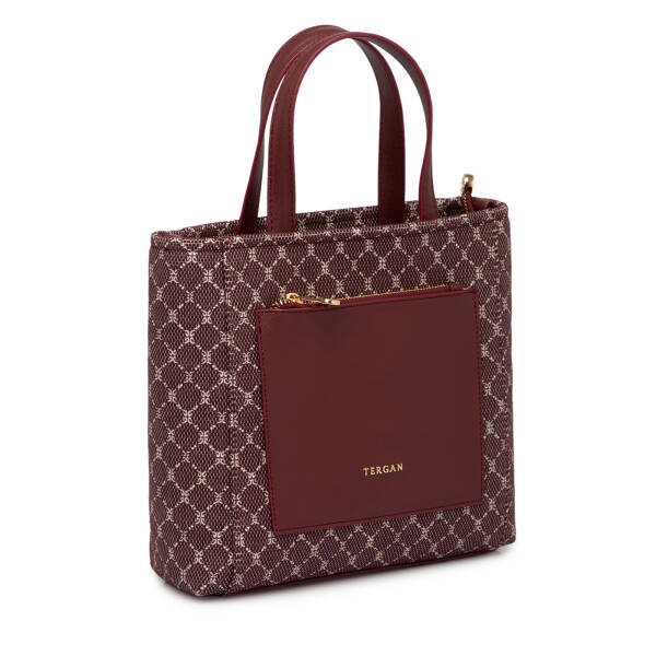 Bordo Tekstil Kadın Çapraz Askılı Çanta - S25K1TWC0719-V6K - 2