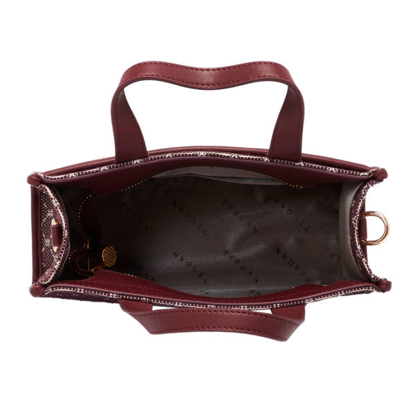 Bordo Tekstil Kadın El Çantası - S25K1TWC0703-V6K - 4