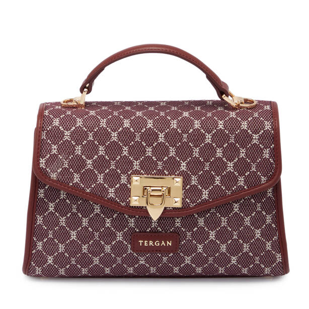 Bordo Tekstil Kadın El Çantası - S25K1TWC0714-V6K - 1