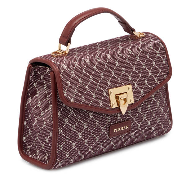 Bordo Tekstil Kadın El Çantası - S25K1TWC0714-V6K - 2