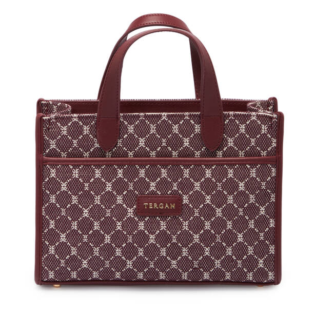 Bordo Tekstil Kadın El Çantası - S26K1TWC0703-V6K 