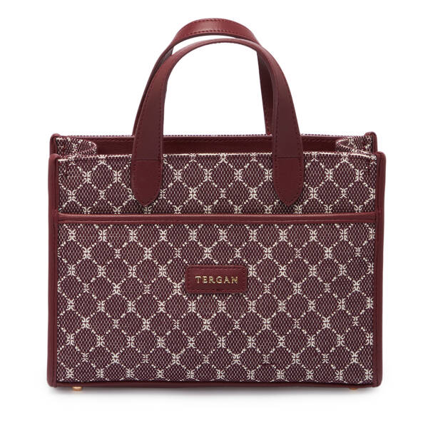 Bordo Tekstil Kadın El Çantası - S26K1TWC0703-V6K - 1