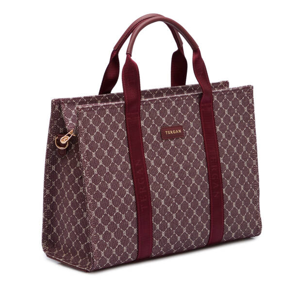 Bordo Tekstil Kadın El Çantası - S26K1TWC0709-V6K - 2