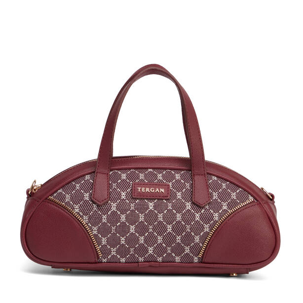 Bordo Tekstil Kadın El Çantası - S26K1TWC0727-V6K - 1