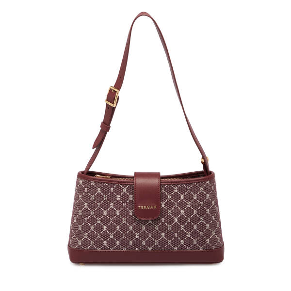 Bordo Tekstil Kadın Omuz Çantası - S25K1TWC0704-V6K - 1