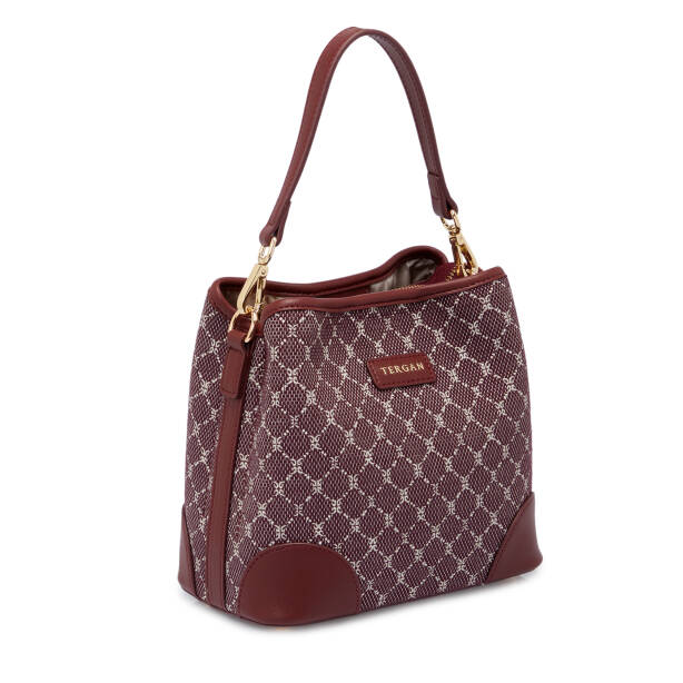 Bordo Tekstil Kadın Omuz Çantası - S25K1TWC0710-V6K - 2