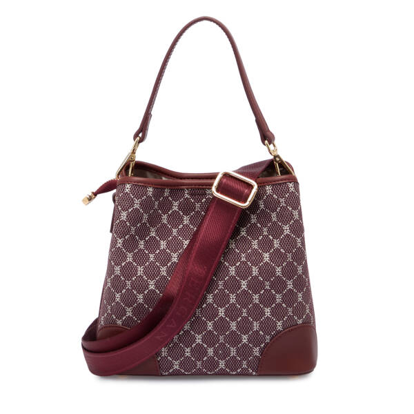 Bordo Tekstil Kadın Omuz Çantası - S25K1TWC0710-V6K - 3