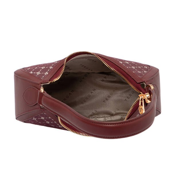 Bordo Tekstil Kadın Omuz Çantası - S25K1TWC0721-V6K - 4