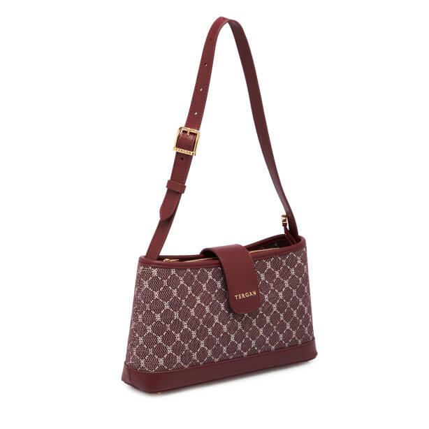 Bordo Tekstil Kadın Omuz Çantası - S26K1TWC0704-V6K - 2