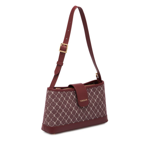 Bordo Tekstil Kadın Omuz Çantası - S26K1TWC0704-V6K - 2