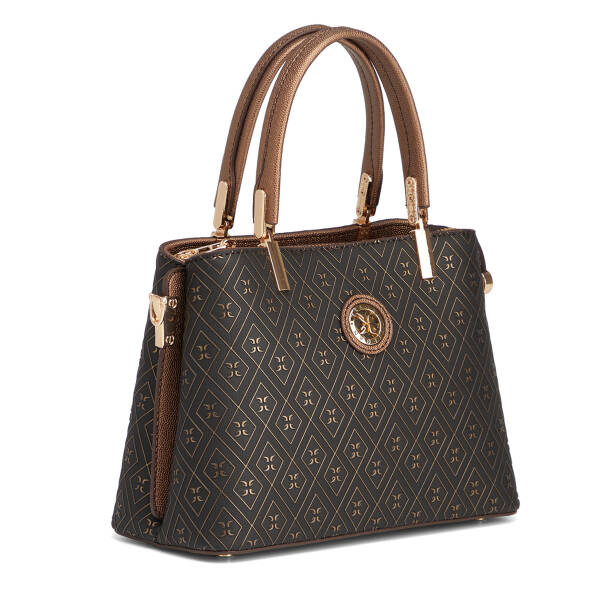 Bronz Print Kadın Çapraz Askılı Çanta - S1WPR0000813-R7P - 2
