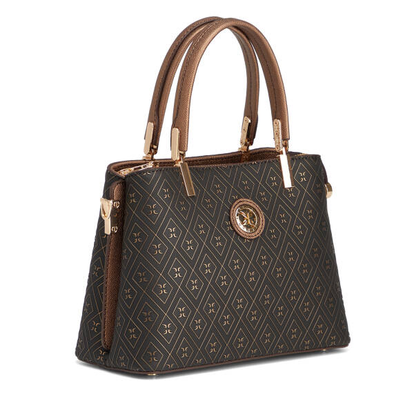 Bronz Print Kadın Çapraz Askılı Çanta - S1WPR0000813-R7P - 2