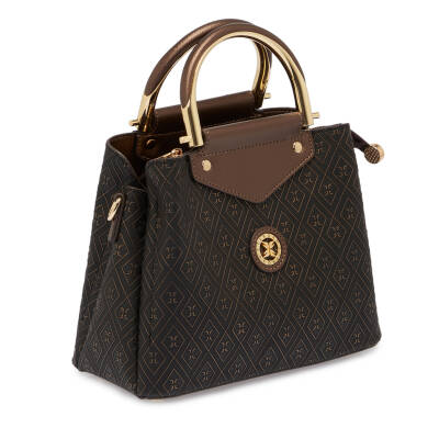 Bronz Print Kadın Çapraz Askılı Çanta - S25Y1PR09177-R7P - 2