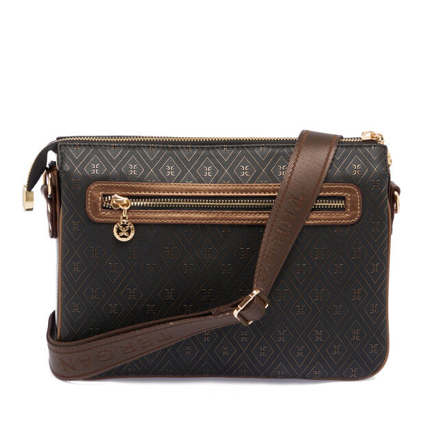 Bronz Print Kadın Çapraz Askılı Çanta - S26Y1PR09090-R7P - Tergan