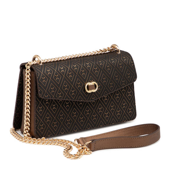 Bronz Print Kadın Çapraz Askılı Çanta - S26Y1PR09176-R7P - 2