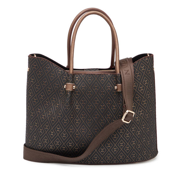 Bronz Print Kadın Çapraz Askılı Çanta - S26Y1PR09195-R7P - Tergan