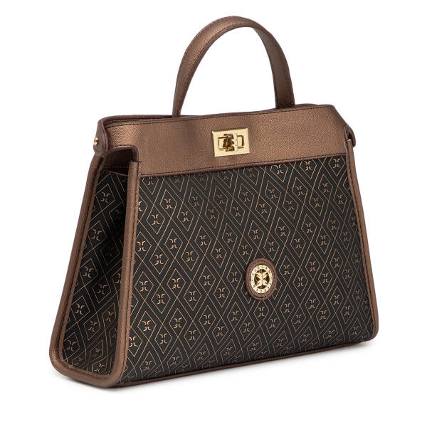 Bronz Print Kadın Çapraz Askılı Çanta - S26Y1PR09199-R7P - 2