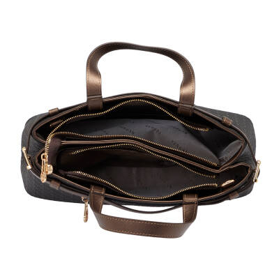 Bronz Print Kadın El Çantası - S24K1PR09157-R7P - 4