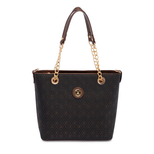 Bronz Print Kadın Omuz Çantası - S1WPR0000801-R7P - Tergan