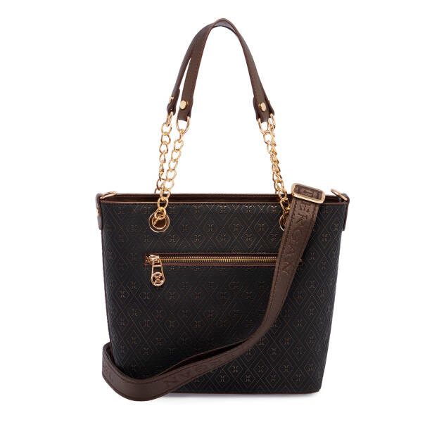 Bronz Print Kadın Omuz Çantası - S1WPR0000801-R7P - Tergan