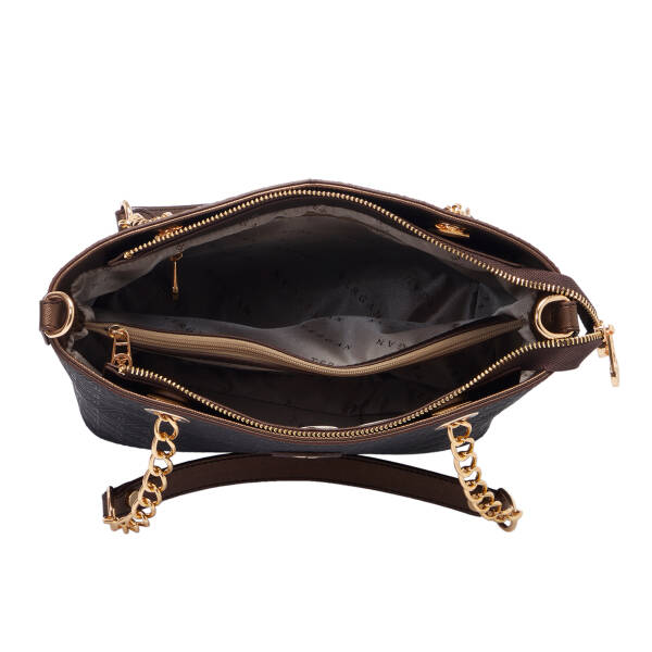 Bronz Print Kadın Omuz Çantası - S1WPR0000801-R7P - 4