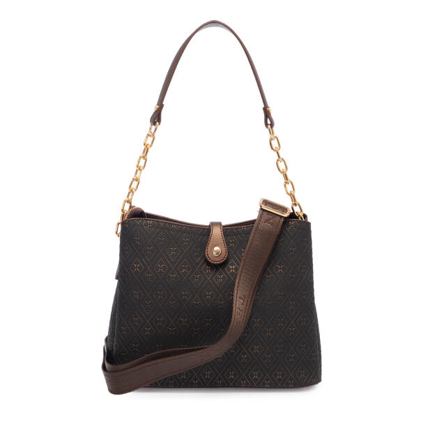 Bronz Print Kadın Omuz Çantası - S1WPR0000802-R7P - 3