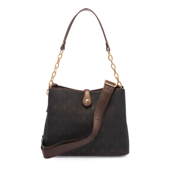 Bronz Print Kadın Omuz Çantası - S1WPR0000802-R7P - 3