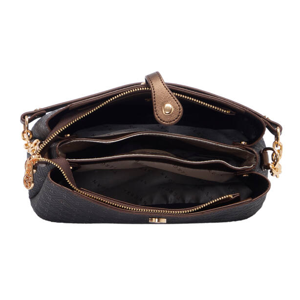 Bronz Print Kadın Omuz Çantası - S1WPR0000802-R7P - 4