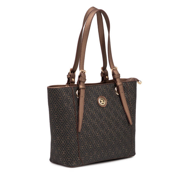 Bronz Print Kadın Omuz Çantası - S1WPR0000809-R7P - Tergan