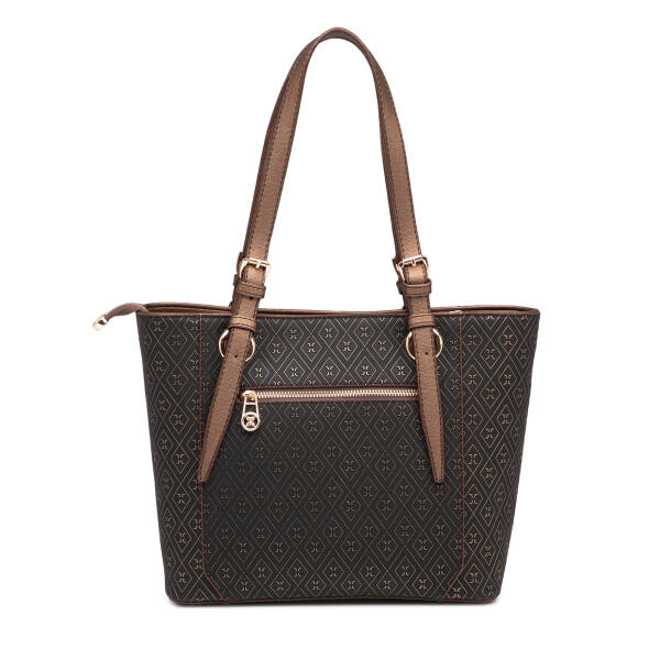 Bronz Print Kadın Omuz Çantası - S1WPR0000809-R7P - 3