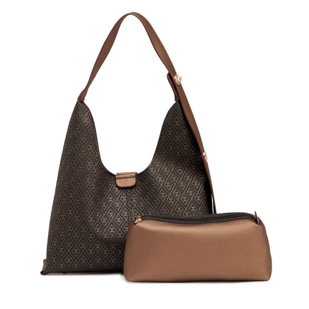 Bronz Print Kadın Omuz Çantası - S26Y1PR09191-R7P - 3
