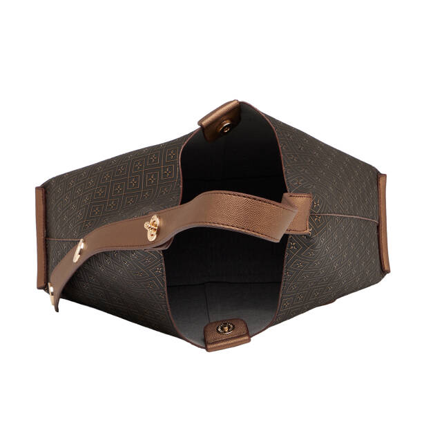 Bronz Print Kadın Omuz Çantası - S26Y1PR09191-R7P - 4