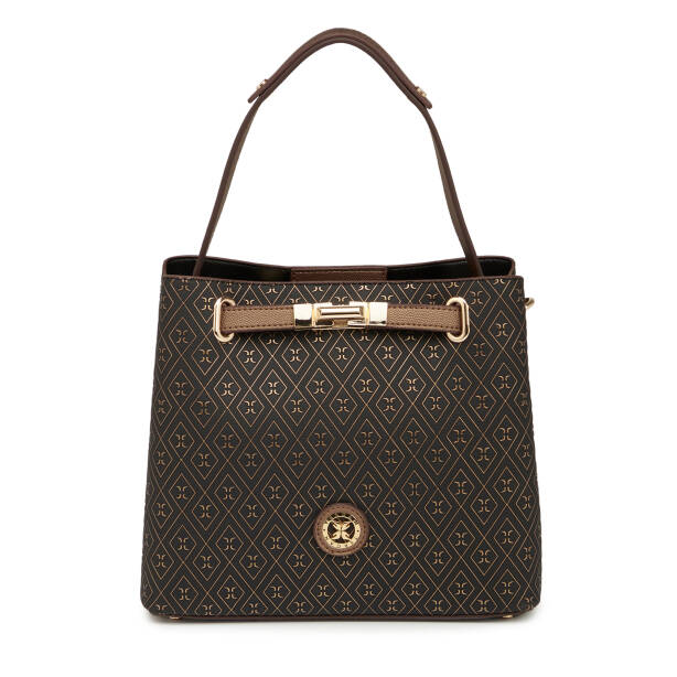 Bronz Print Kadın Omuz Çantası - S26Y1PR09192-R7P 