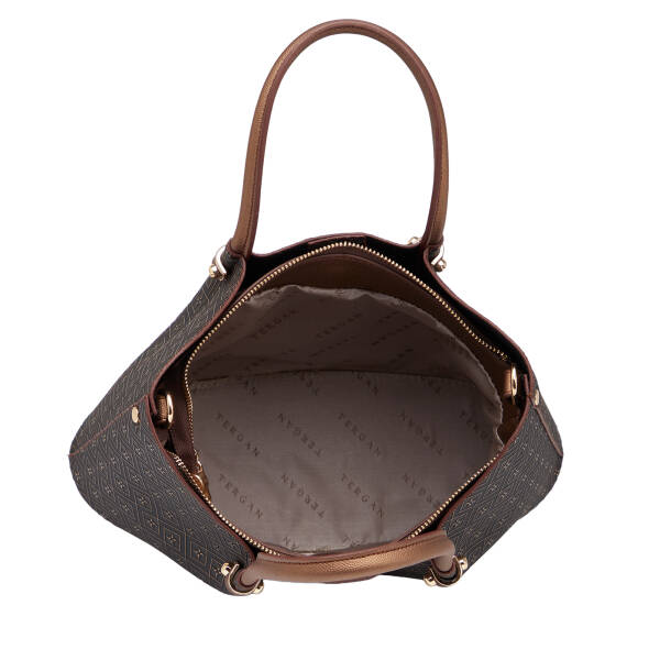 Bronz Print Kadın Omuz Çantası - S26Y1PR09195-R7P - 4