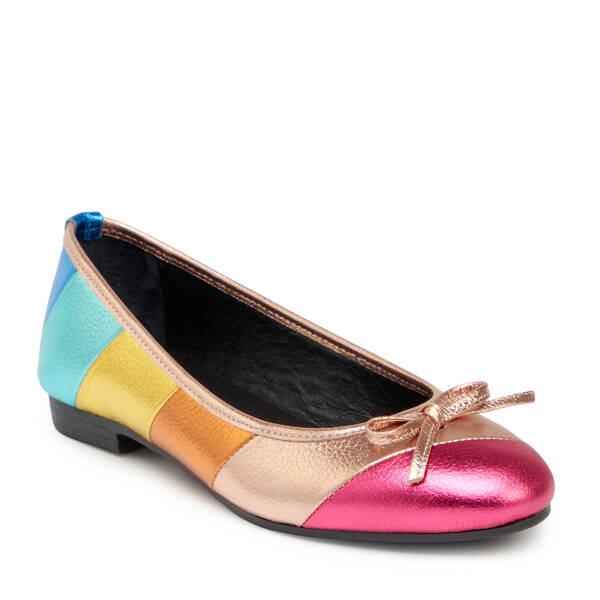 Çok Renkli Hakiki Deri Kadın Babet - K25I1BB67763-K2N - 2