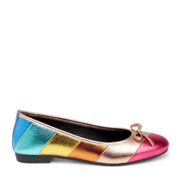 Çok Renkli Hakiki Deri Kadın Babet - K25I1BB67763-K2N - 1