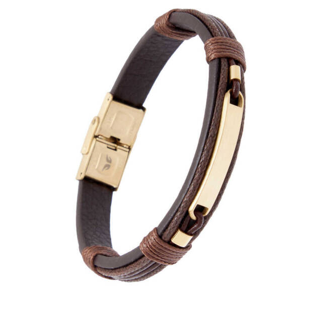 Dore Deri - Çelik Erkek Bileklik - E1BLK0410421-U2Z - 2