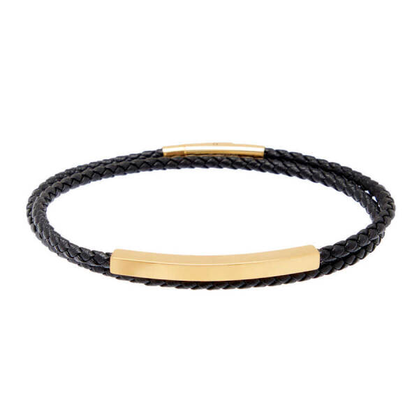 Dore Deri - Çelik Erkek Bileklik - E1BLK0410425-U2Z - 1