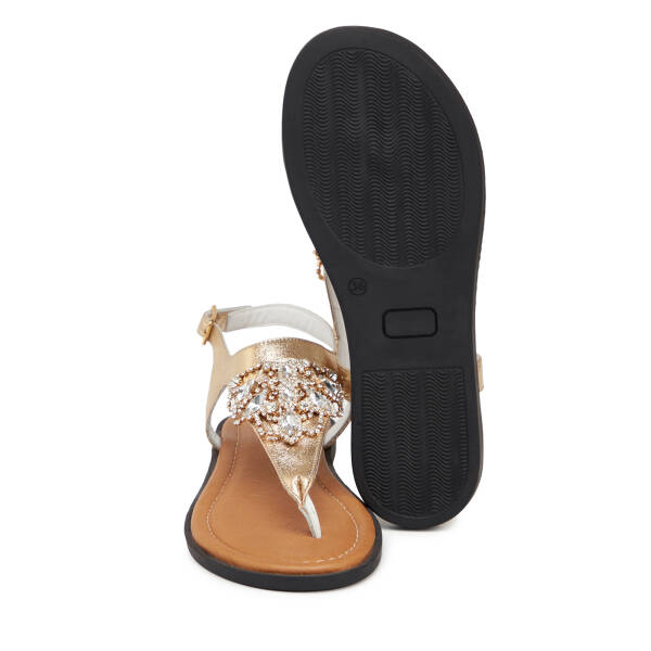 Dore Hakiki Deri Kadın Sandalet - K25Y1SN68218-U9O - 4